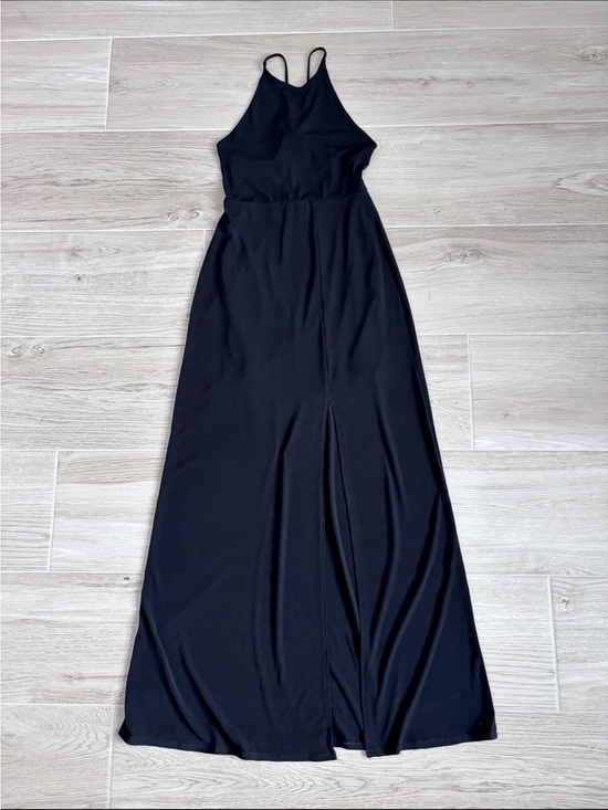 Express Dresses & Skirts - Express Maxi Dress High Neck Lace Up Back Black Women’s Size XS
